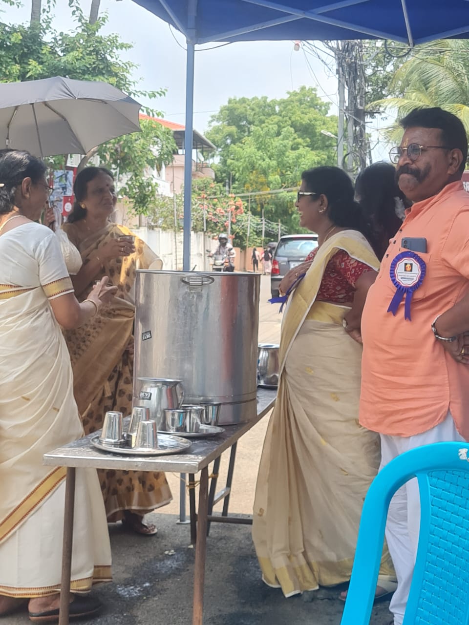 Quenching the thirst of the Devotees