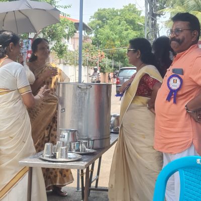 Quenching the thirst of the Devotees